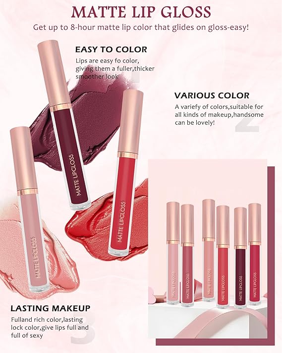 Golden Rose Mate Pretty lip- Lips Glass 12pcs