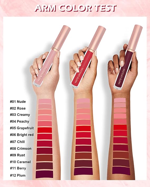 Golden Rose Mate Pretty lip- Lips Glass 12pcs