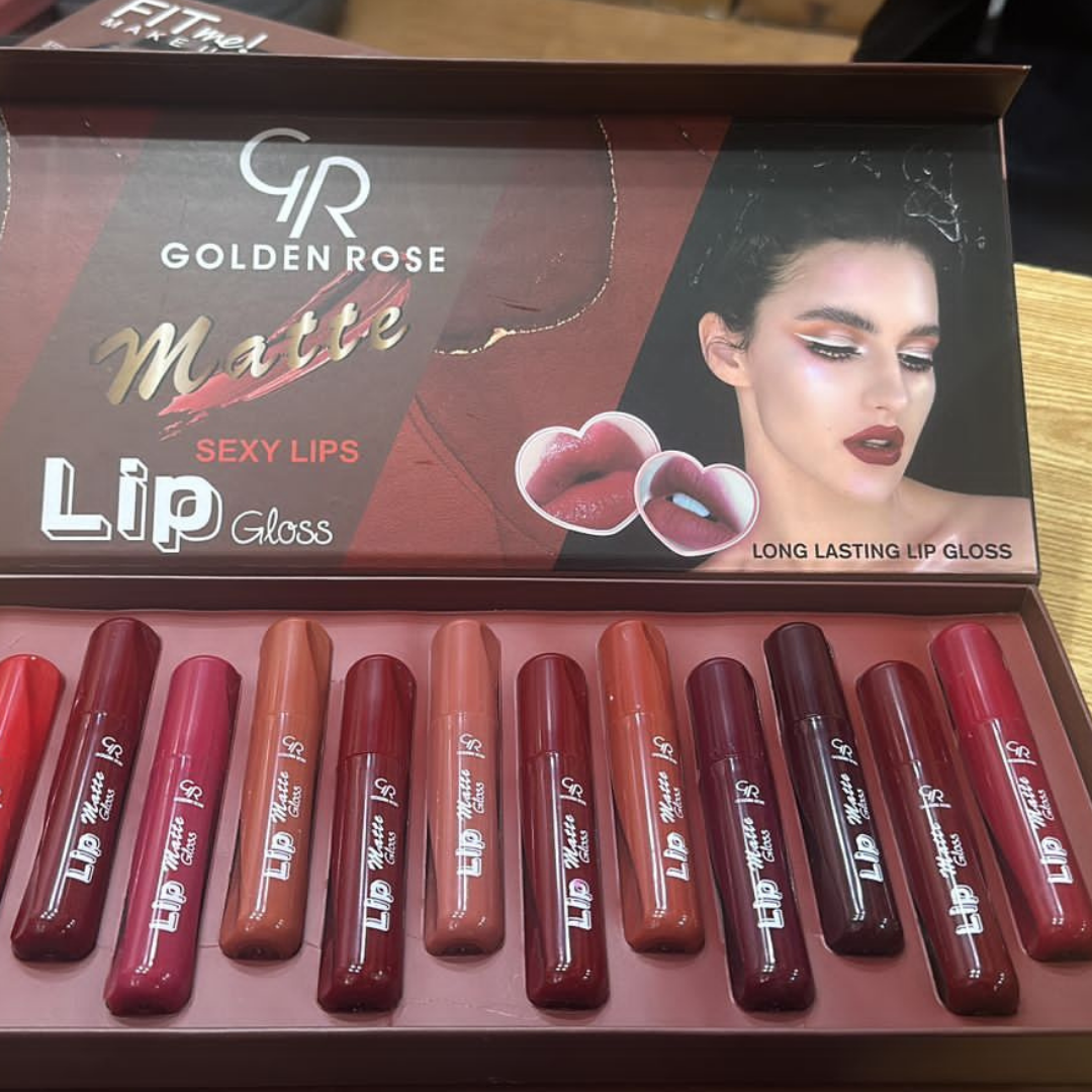 Golden Rose Mate Pretty lip- Lips Glass 12pcs