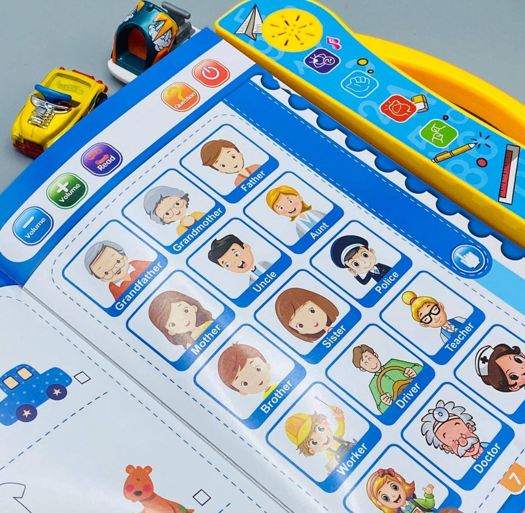Intelligence Book English Letters Words Learning Language E-book Toddlers Preschool Educational Toys