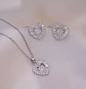 Vintage Heart-Shaped Zircon Set