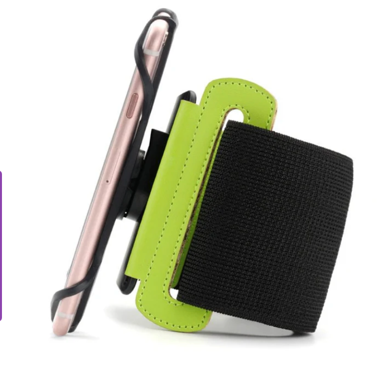 Detachable Mobile Phone Holder 360-degree Rotating Movement Arm Strap