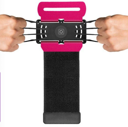 Detachable Mobile Phone Holder 360-degree Rotating Movement Arm Strap