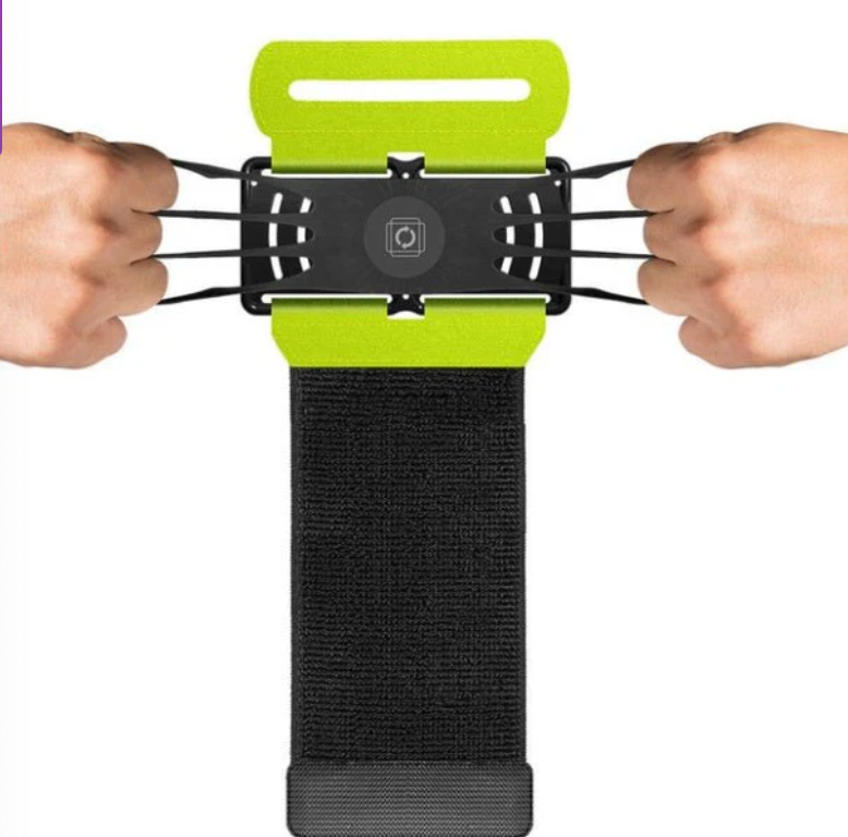 Detachable Mobile Phone Holder 360-degree Rotating Movement Arm Strap