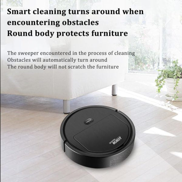 Portable Wireless Smart Mini Sweeping Robot Mopping 3 In1 Rechargeable Cleaning Machine Vacuum Cleaner For Home Office Robot
