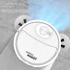Portable Wireless Smart Mini Sweeping Robot Mopping 3 In1 Rechargeable Cleaning Machine Vacuum Cleaner For Home Office Robot