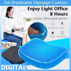 Non Slip Egg Sitter Gel Seat Cushion Soft Sitting Support Pad Cushion For Car And Office Chair Seat.